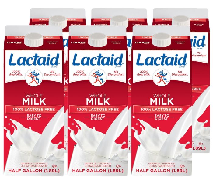 Lactaid milk nutrition facts