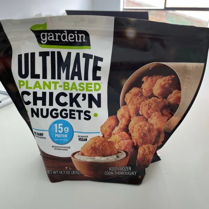 Gardein plant based protein nuggets nutrition facts