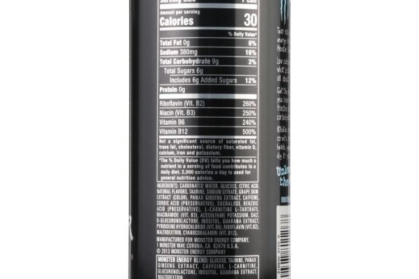 Monster energy drink nutrition facts