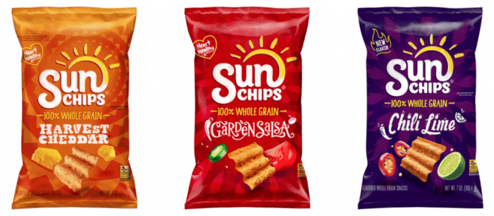 Nutrition facts of sun chips